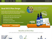 Tablet Screenshot of hcgplusdrops.com